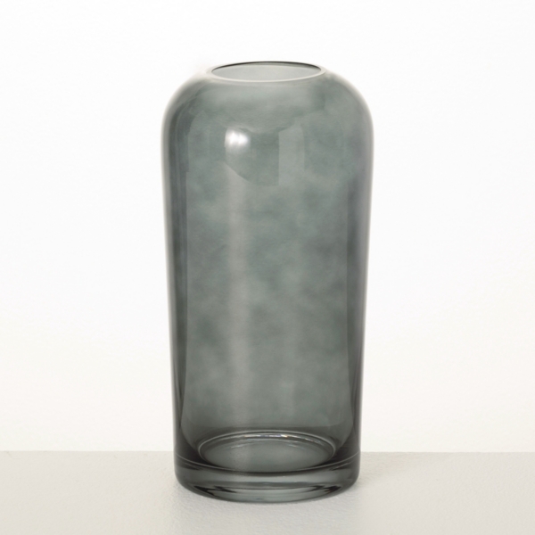 Smoked Gray Glass Vase, 10 in. Kirklands Home