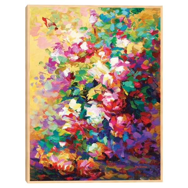Colorful Abstract Roses Framed Canvas Art Print Kirklands Home