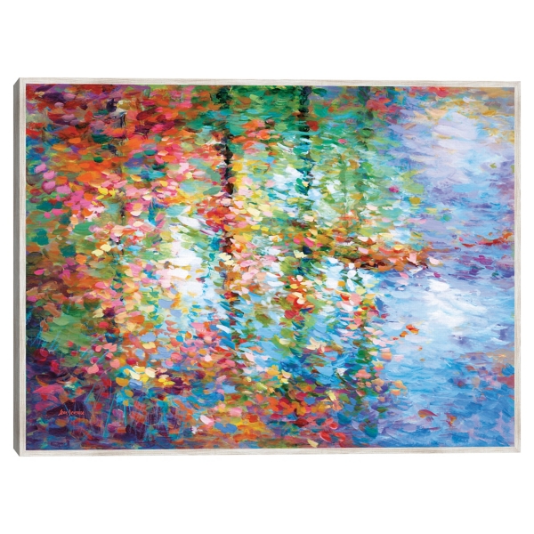 Colorful Reflections I Framed Canvas Art Print Kirklands Home   298627