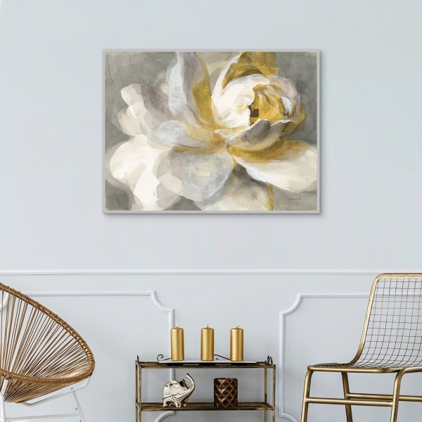Abstract Rose Framed Canvas Art Print