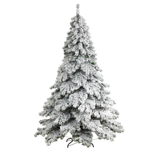 7 ft. Pre-lit Flocked Fir Christmas Tree