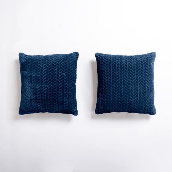 Navy Heavenly Herringbone Pillows, Set of 2 Kirklands Home