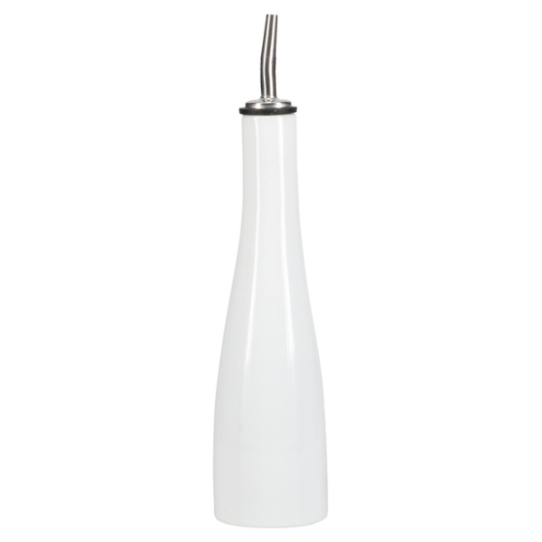 White Porcelain 2-pc. Oil and Vinegar Carafe Set