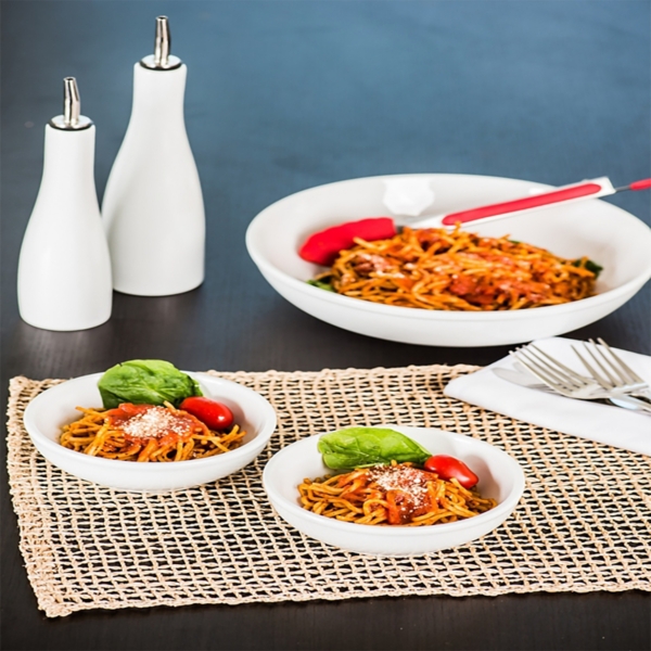 White Porcelain 2-pc. Oil and Vinegar Carafe Set