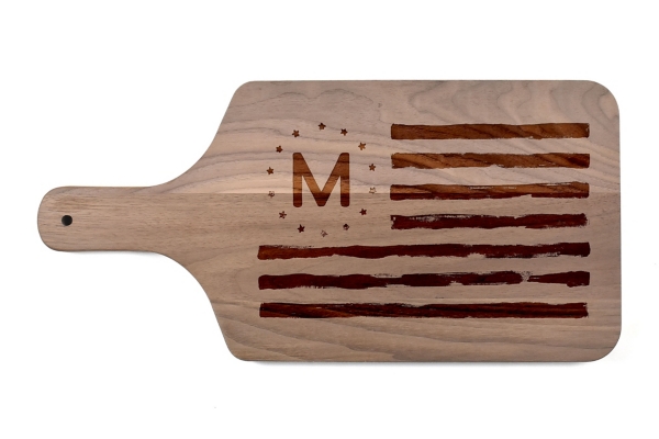 Personalized Flag Walnut Wood Cutting Board Kirklands Home