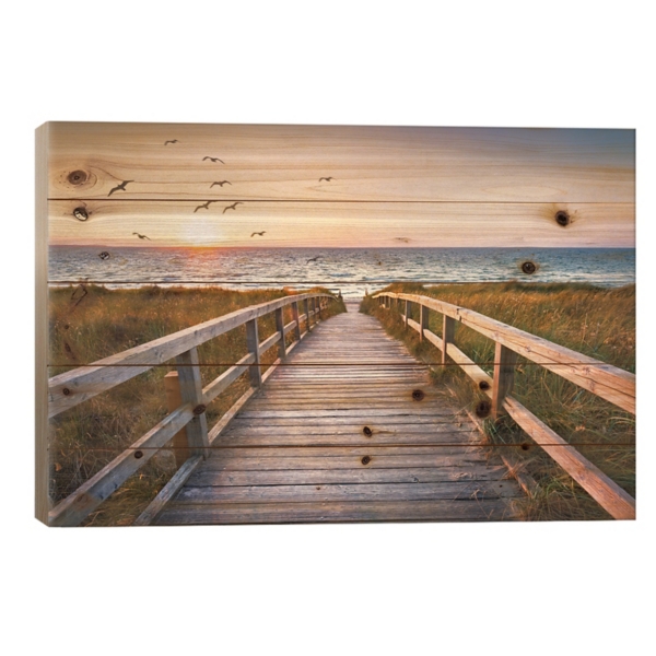 Sunset at Dune Beach Wood Art Print Kirklands Home