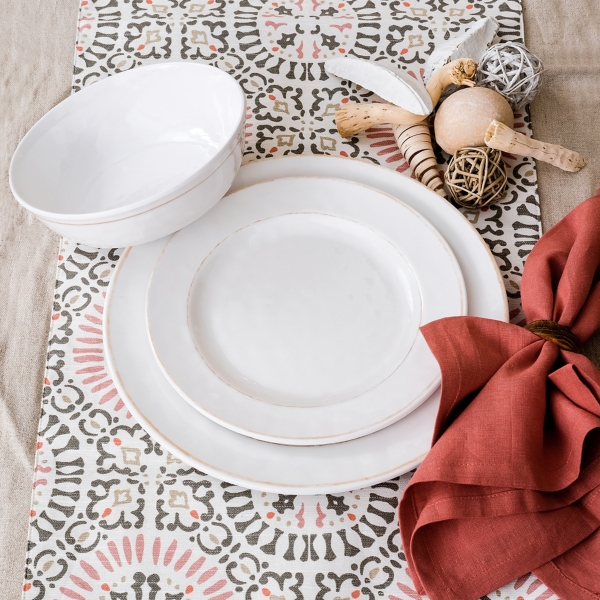 Rustic White Melamine 12pc. Dinnerware Set Kirklands Home