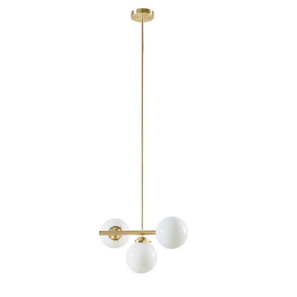 Gold Metal & Frosted Globe Shade Chandelier Kirklands Home