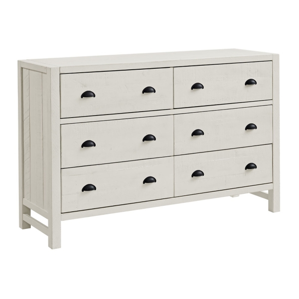 Arden White Wood 6Drawer Dresser Kirklands Home
