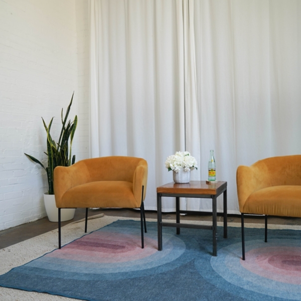 Cream Hydrangea Arrangement in Cement Planter