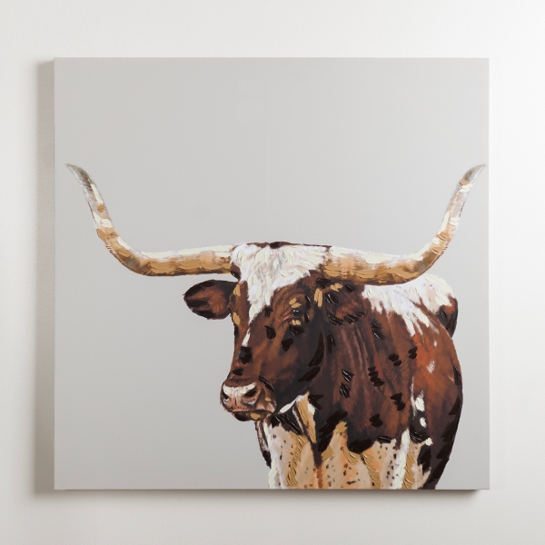 Texas Longhorn Canvas Art Print Kirklands Home