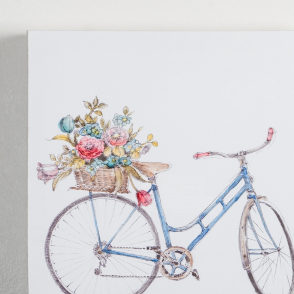 Spring Bicycles Canvas Art Prints, Set of 2