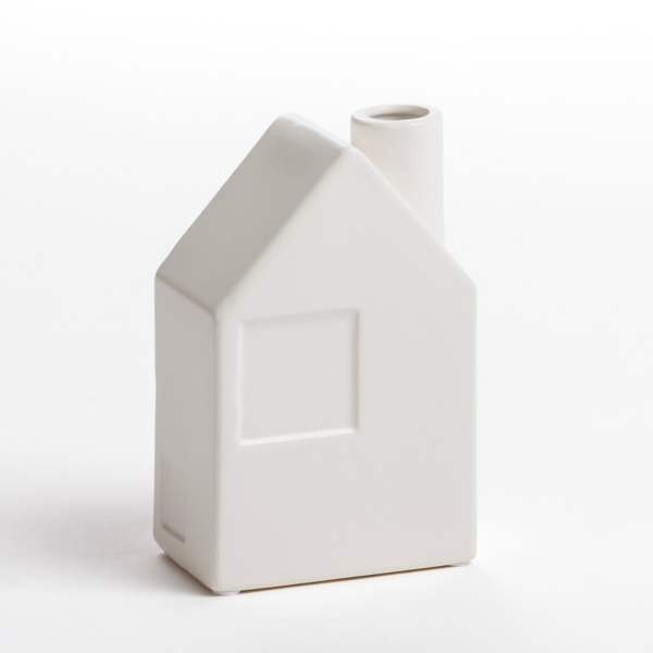 House Shaped Vase, 6 in.