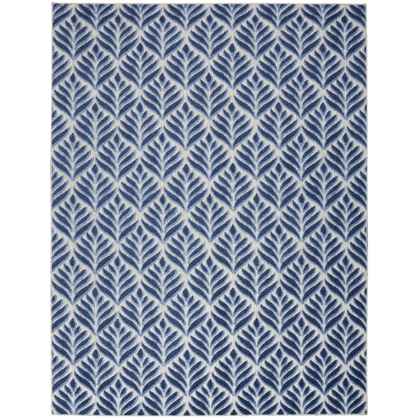 Aloha Blue Botanical Indoor/Outdoor Rug, 7x10 Kirklands Home
