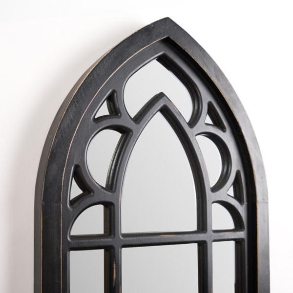 Wood Cathedral Wall Mirror