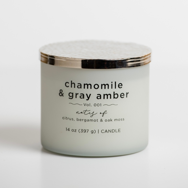 Chamomile & Gray Amber 3-Wick Jar Candle