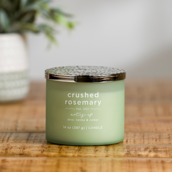 Crushed Rosemary 3Wick Jar Candle Kirklands Home
