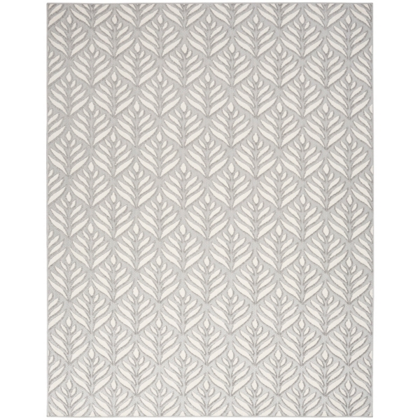 Aloha Ash Botanical Indoor/Outdoor Area Rug, 9x12 Kirklands Home