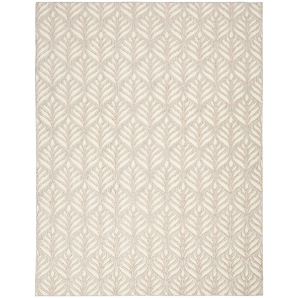 Aloha Ivory Botanical Indoor/Outdoor Area Rug, 3x5 | Kirklands Home