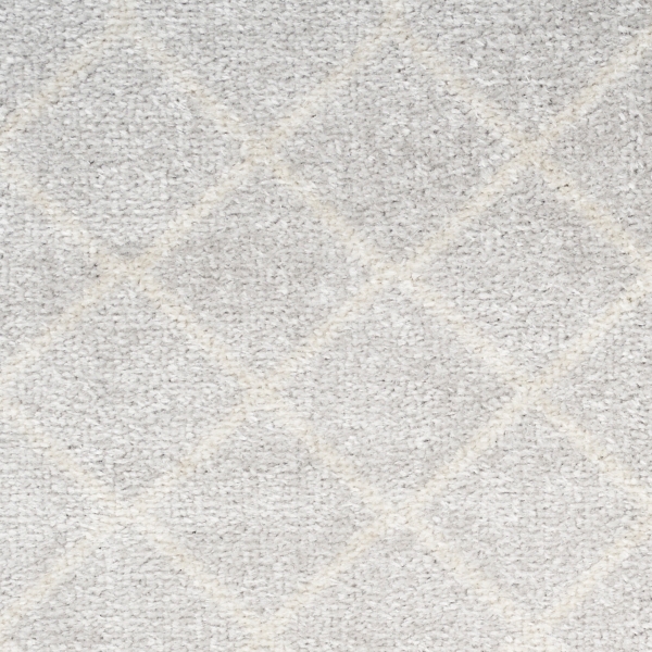 Light Gray Moroccan Washable Area Rug