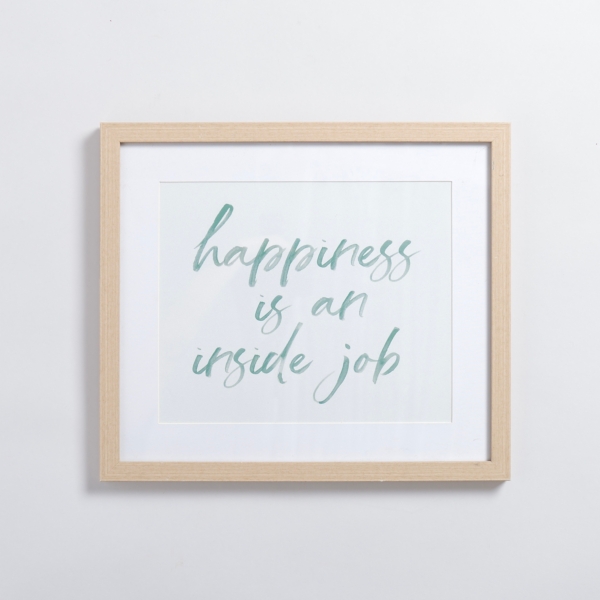 Happiness is an Inside Job Wall Plaque