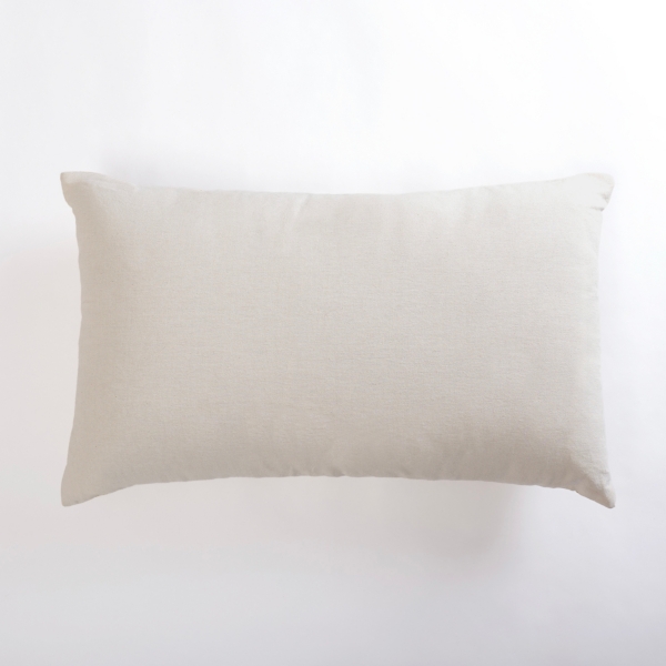 Taupe Washed Ikat Lumbar Pillow