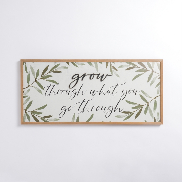 Grow Through What You Go Through Wall Plaque | Kirklands Home