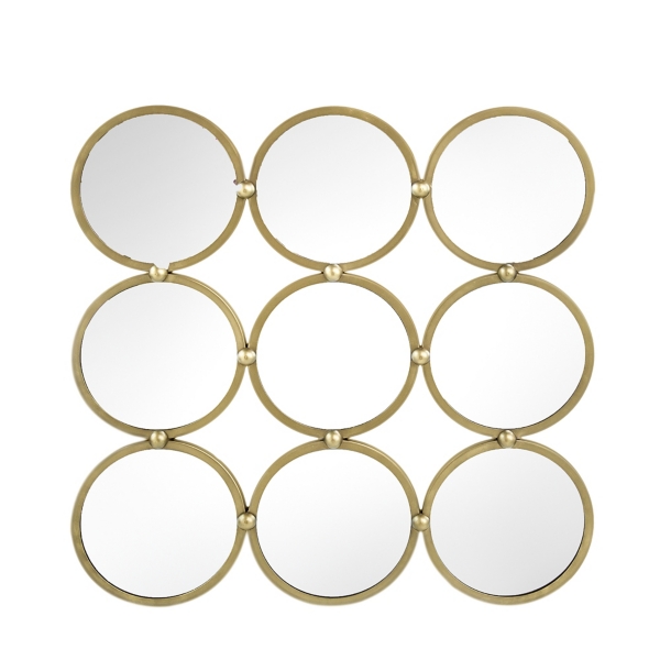 Champagne Gold Joined Circles Wall Mirror Kirklands Home