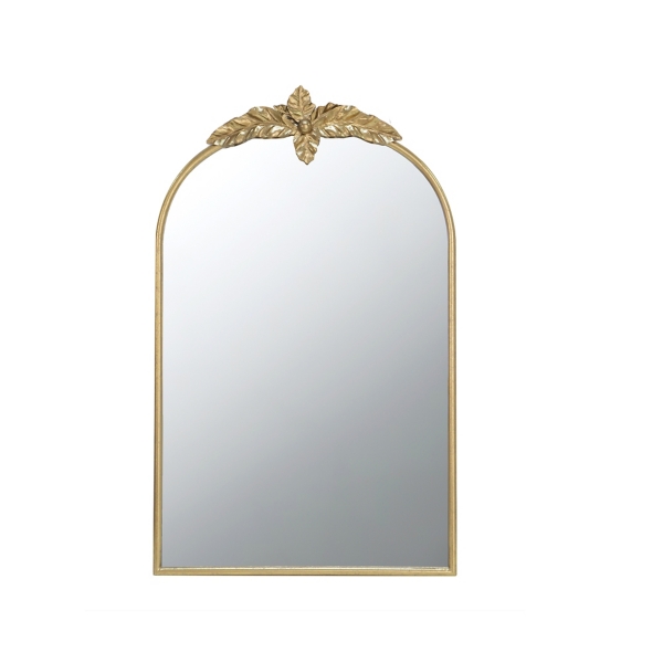 Gold Leaves Arched Wall Mirror