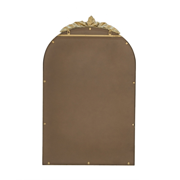 Gold Leaves Arched Wall Mirror