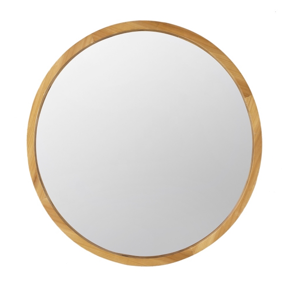 Round Natural Light Wood Wall Mirror Kirklands Home