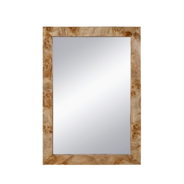 Brown Burled Wood Rectangular Wall Mirror Kirklands Home