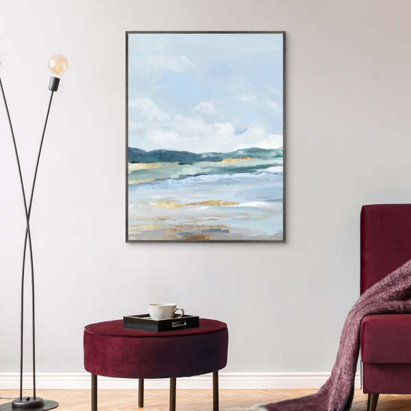 Coastal Blue Mountains II Framed Canvas Art Print