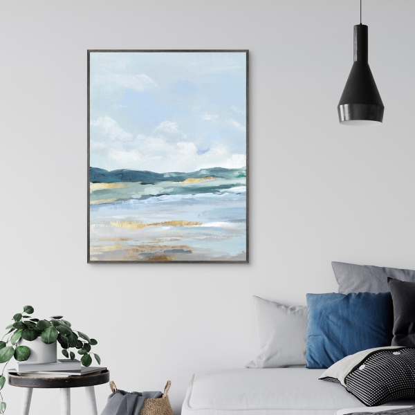 Coastal Blue Mountains II Framed Canvas Art Print