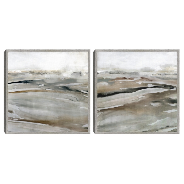 Windblown Sands Framed Canvas Art Prints, Set of 2