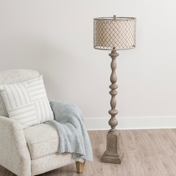 Kirklands floor lamp on sale with shelves