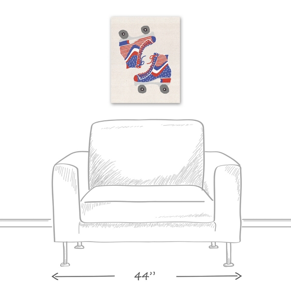 American Roller Skates Canvas Art Print