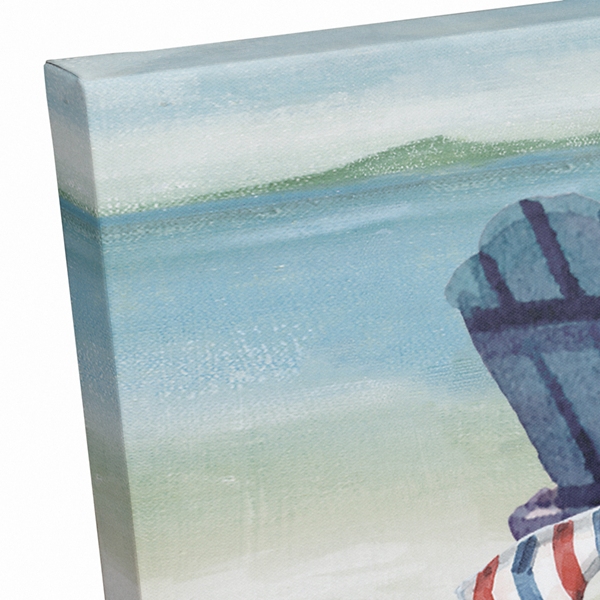 Patriotic Adirondacks Canvas Art Print