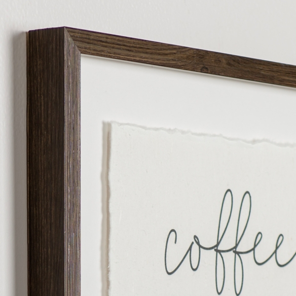 Coffee to Wine Framed Wall Plaque