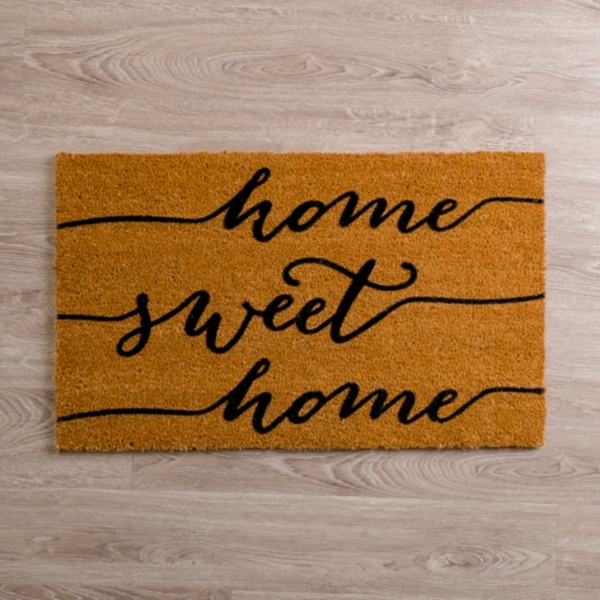 Cursive Home Sweet Home Coir Doormat