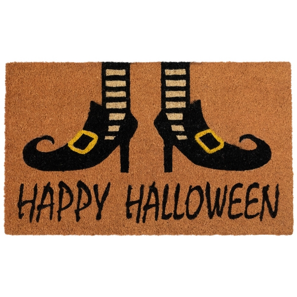 Happy Halloween Witch Feet Doormat
