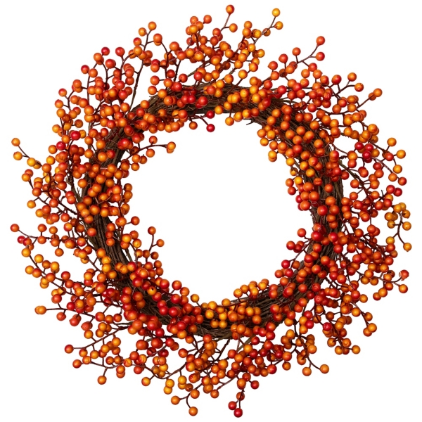 Orange Berries and Twig Wreath