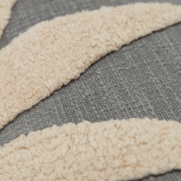 Gray Palm Lumbar Pillow