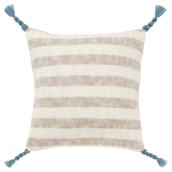 Nautical Stripe & Blue Tassel Pillow Kirklands Home