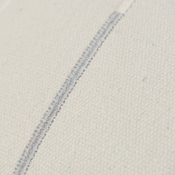 Silver Woven Lines Throw Pillow