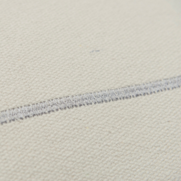 Silver Woven Lines Throw Pillow