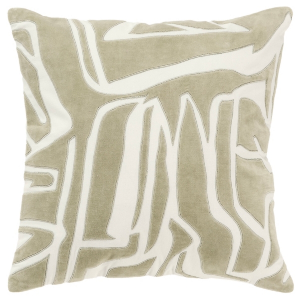 Green Velvet Abstract Throw Pillow Kirklands Home