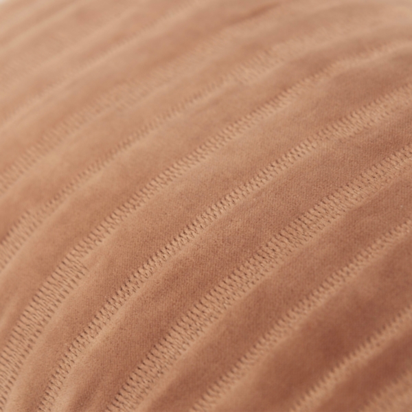 Brown Asymmetrical Stripe Lumbar Pillow
