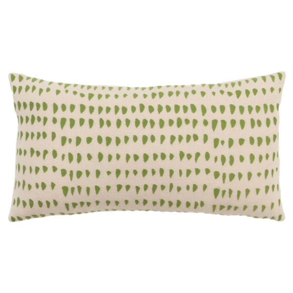 Green and Natural Animal Patterned Lumbar Pillow