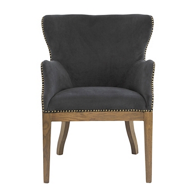 Charcoal High Wing Back Accent Chair Kirklands Home